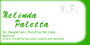 melinda paletta business card